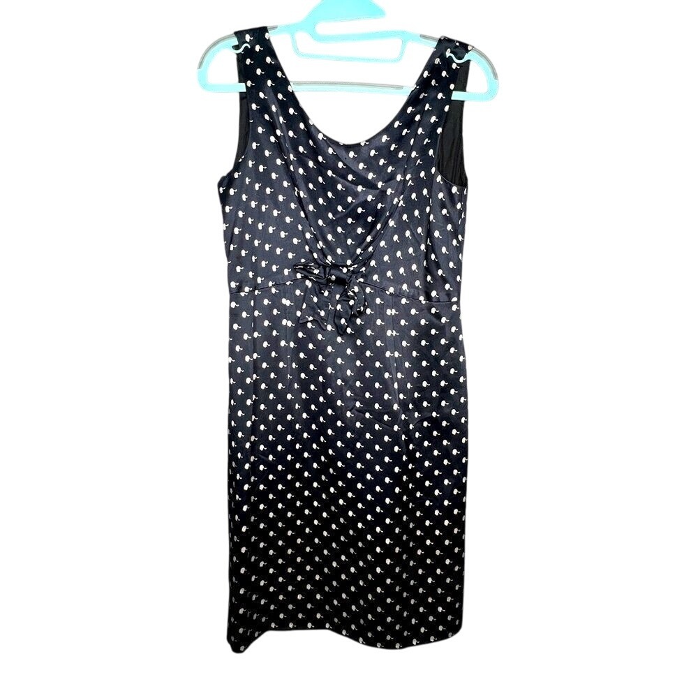 Vintage Moschino‎ Dress Womens 10 Navy Barbie Head Print Wiggle Rare Italy